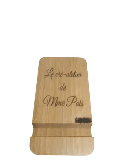 Porte Téléphone/Tablette en Bois Personnalisable