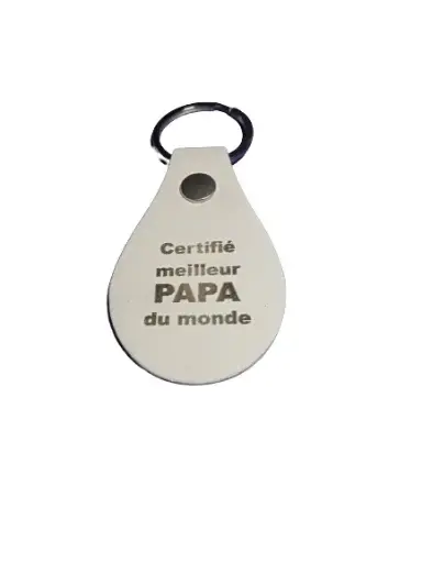 porte clef en cuir a personnalisé (divers coloris)